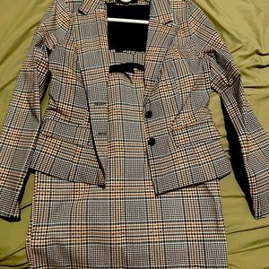 Blazer with matching skirt